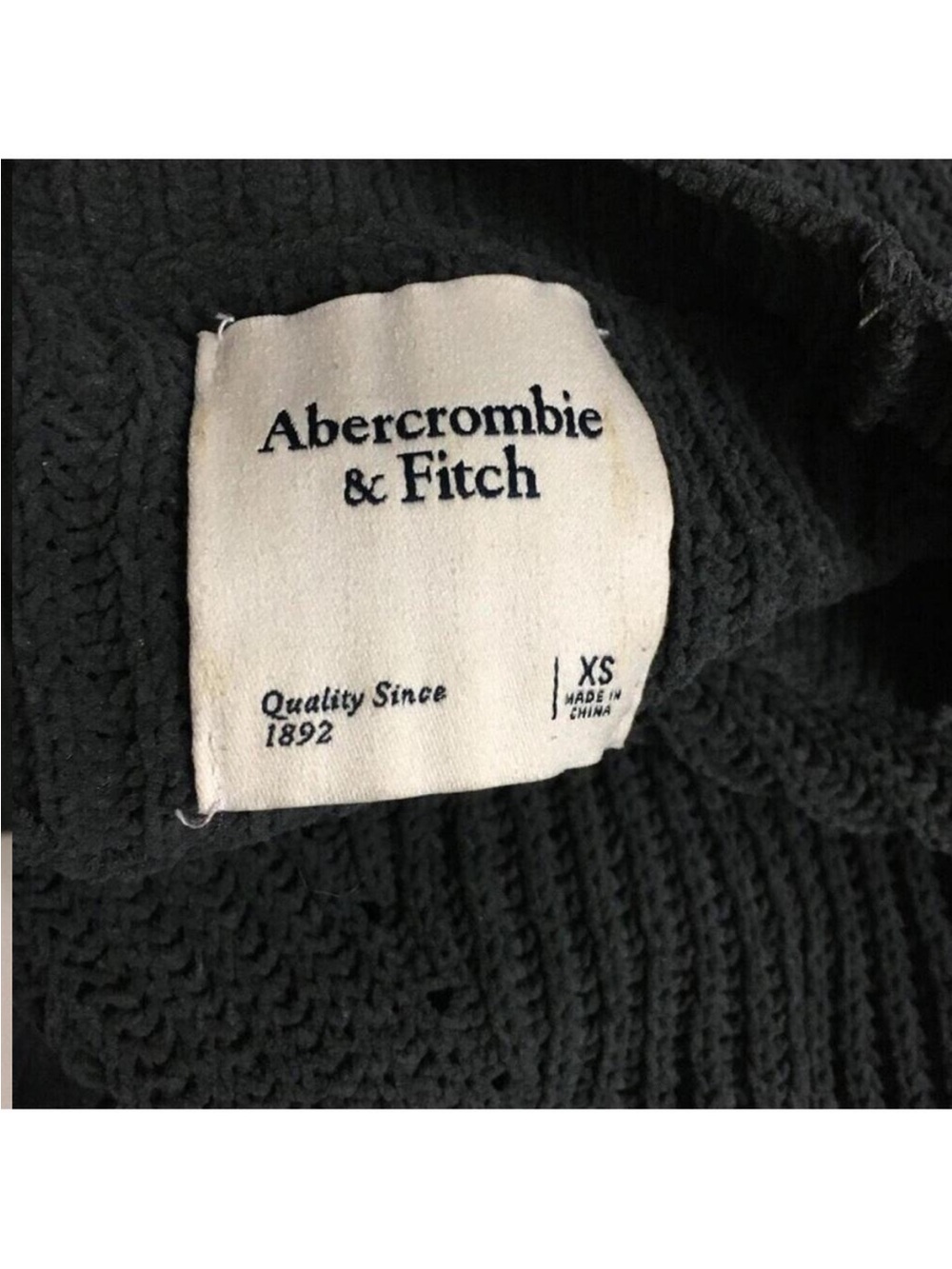 Abercrombie & Fitch Women’s Mock Neck Grey Sweater Size XS - Picture 4 of 5